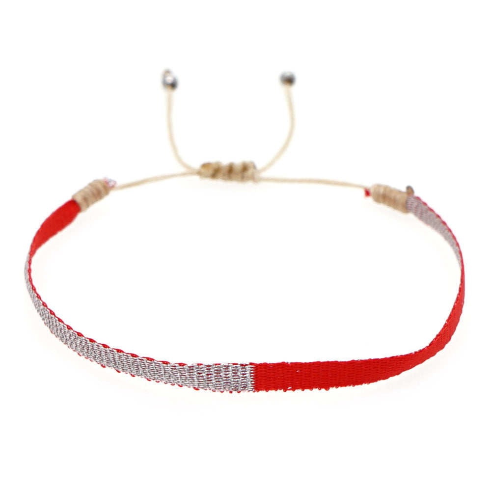 Women's South American Columbia Ethnic Style Webbing Bracelets