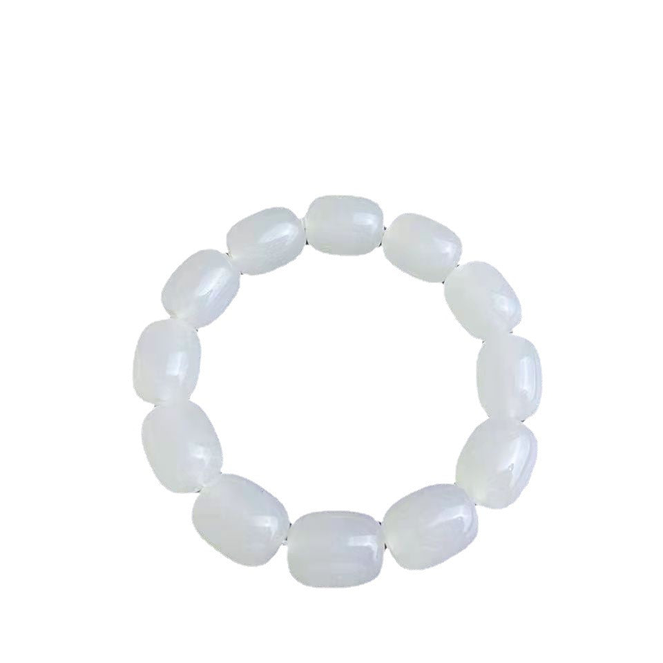 Marble Barrel Bead High Jade Glass Exquisite Polished Bracelets