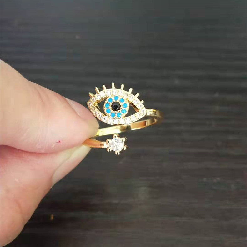 Cold Wind Devil's Eye Female Open Rings
