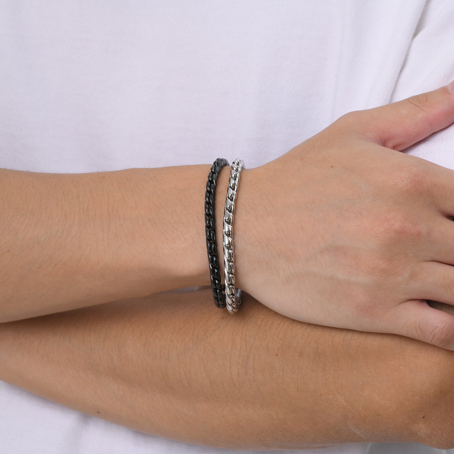 Men's Stainless Steel Handmade Chain Vintage Old Bracelets