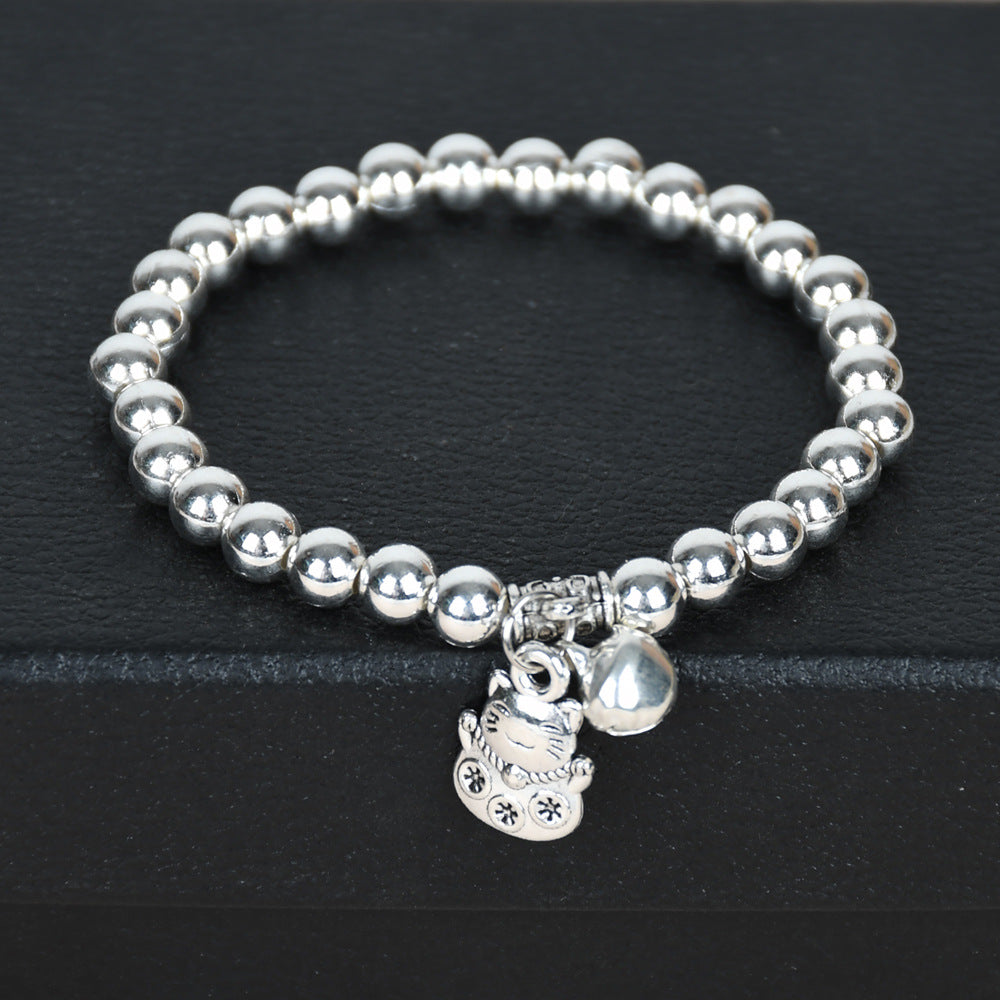 Chinese Style Large Sier Female Lotus Seedpod Bracelets