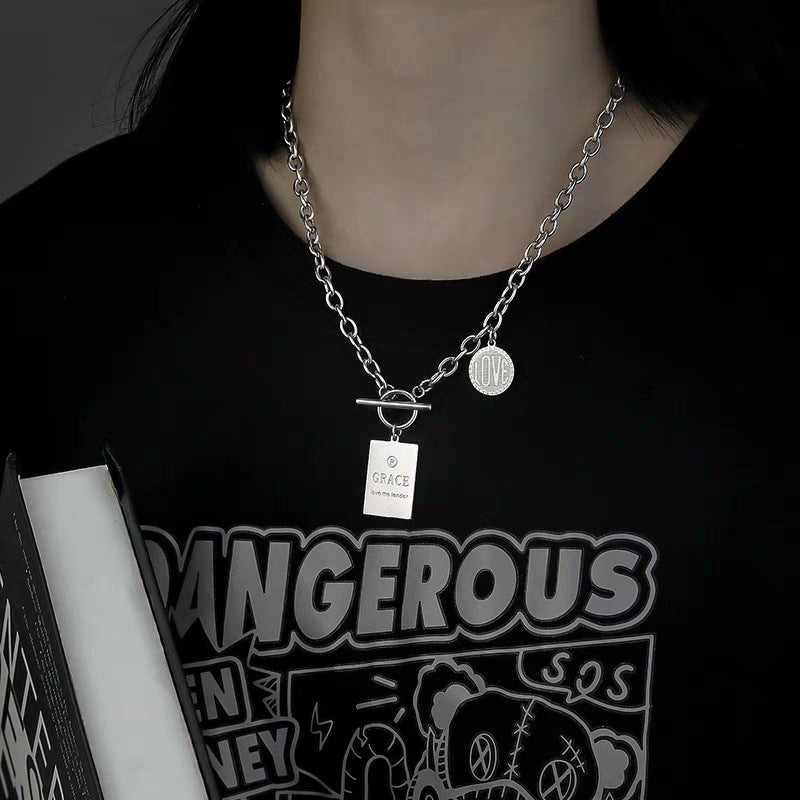 Women's Sweater Chain High-grade Long Pearl Titanium Necklaces