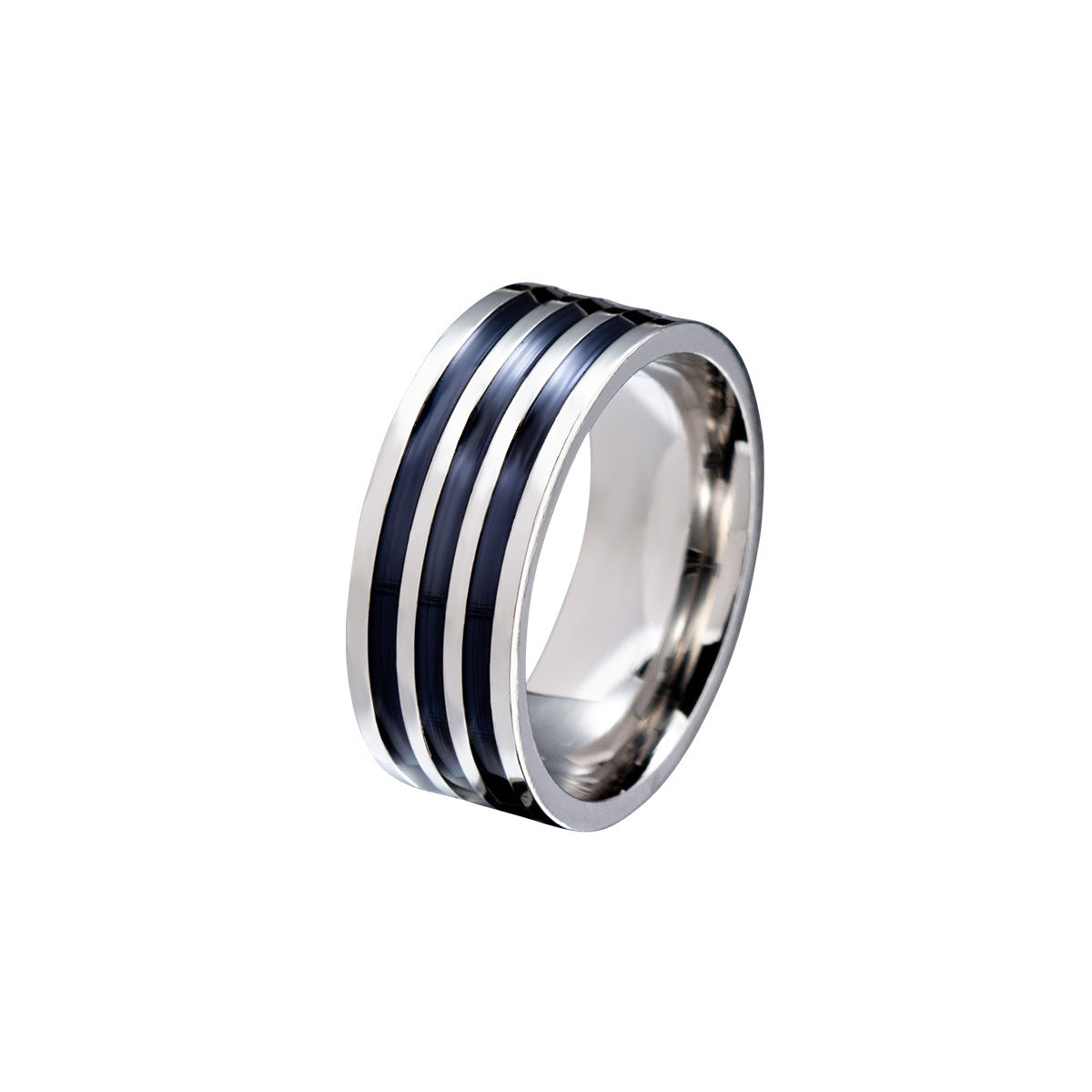Charming Wind Ornament Couple Titanium Steel Rings