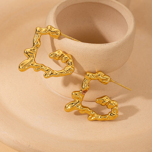 Women's Steel High-grade Fashion Irregular Shape Do Earrings