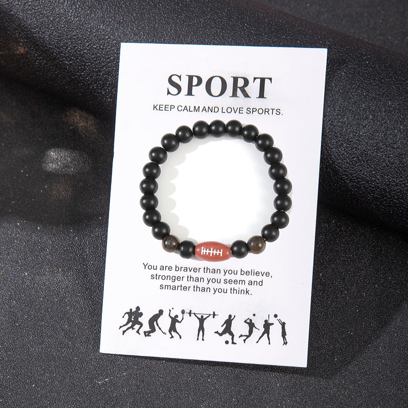 Fashion High Sense Rugby Handmade Polymer Bracelets