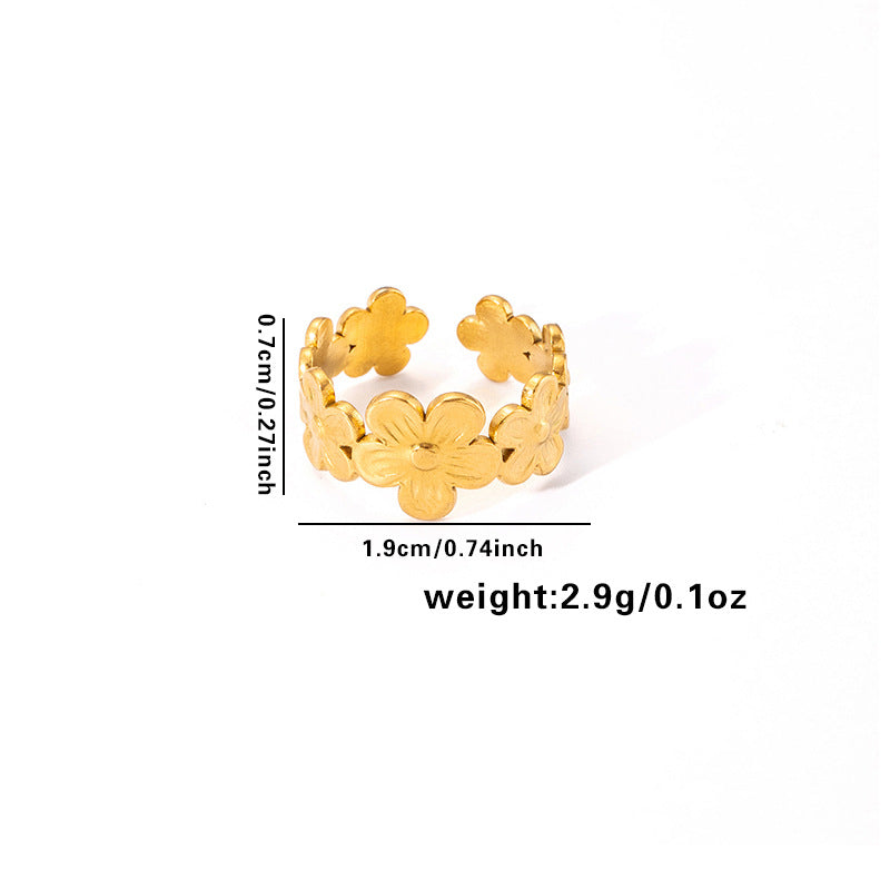 Fashion Rhinestone Zircon Open End Circle Rings