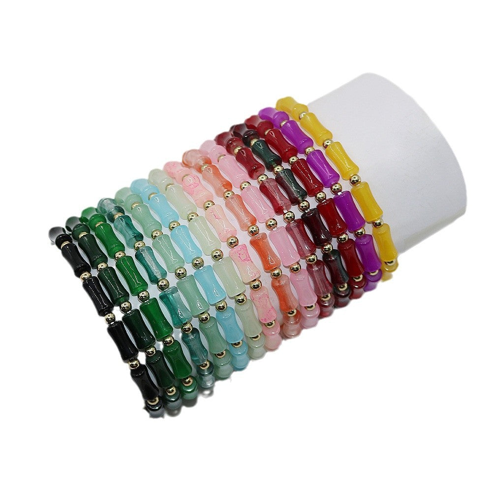 Imitation Aventurine Festival High National Style Bracelets