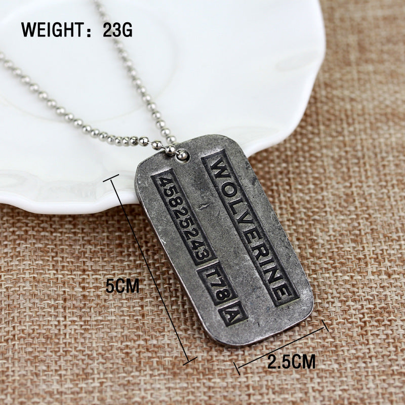 The Woerine Double Tag Soldier Dog Necklaces