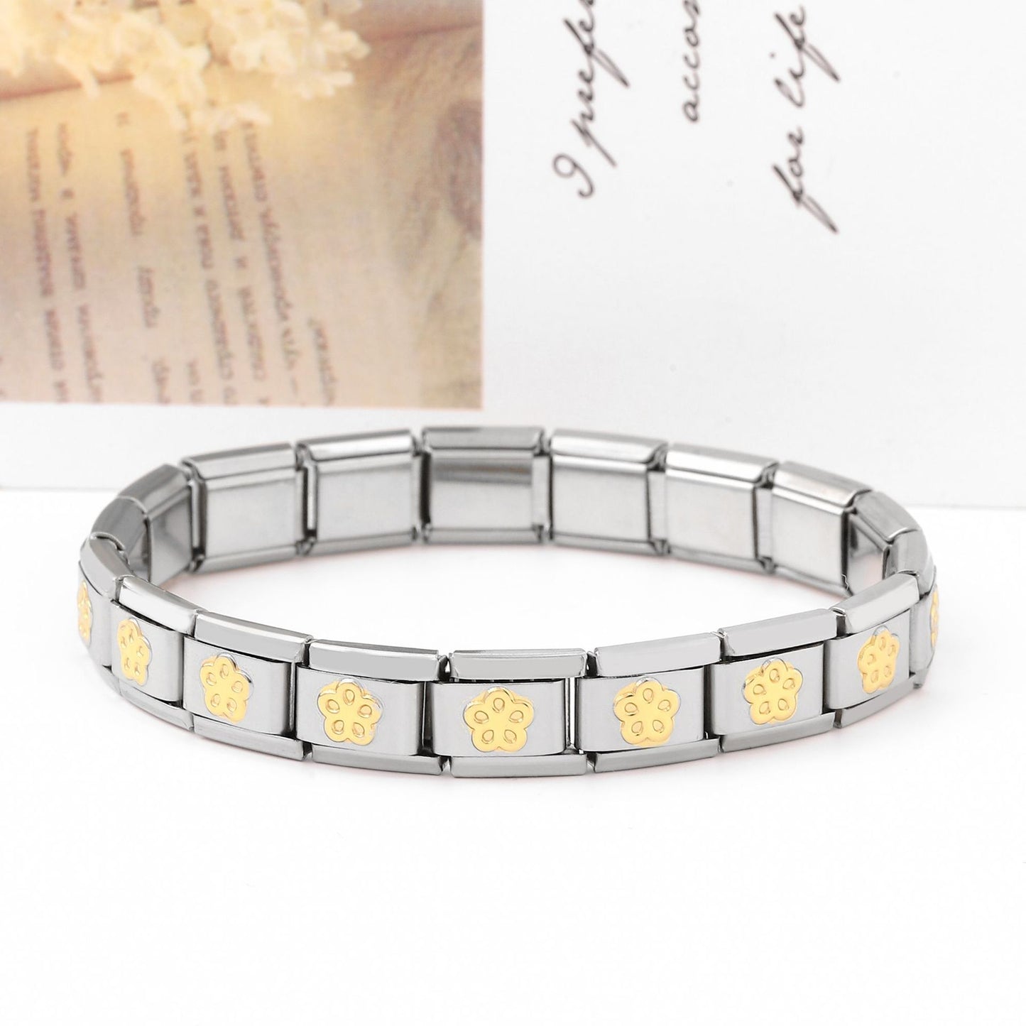 Retro Module Black White Eight Diagrams Three-color Bracelets