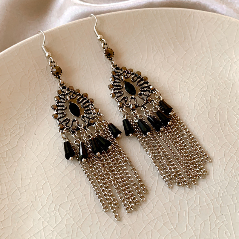 Women's Chinese Style Series Fan Han Clothing Earrings