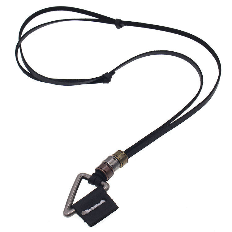 Fashion Retro Style Sweater Chain Triangle Necklaces