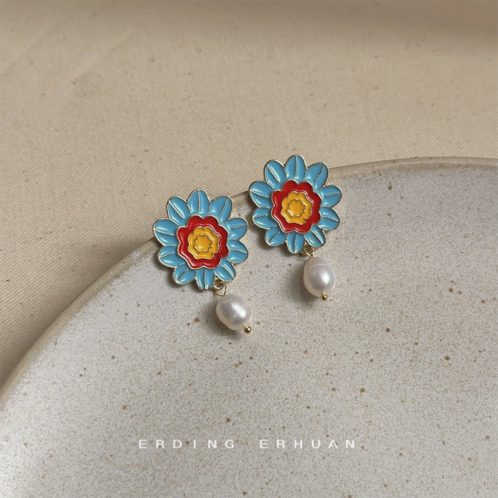Simple Collection Elegant Geometric Sweet Dripping Earrings