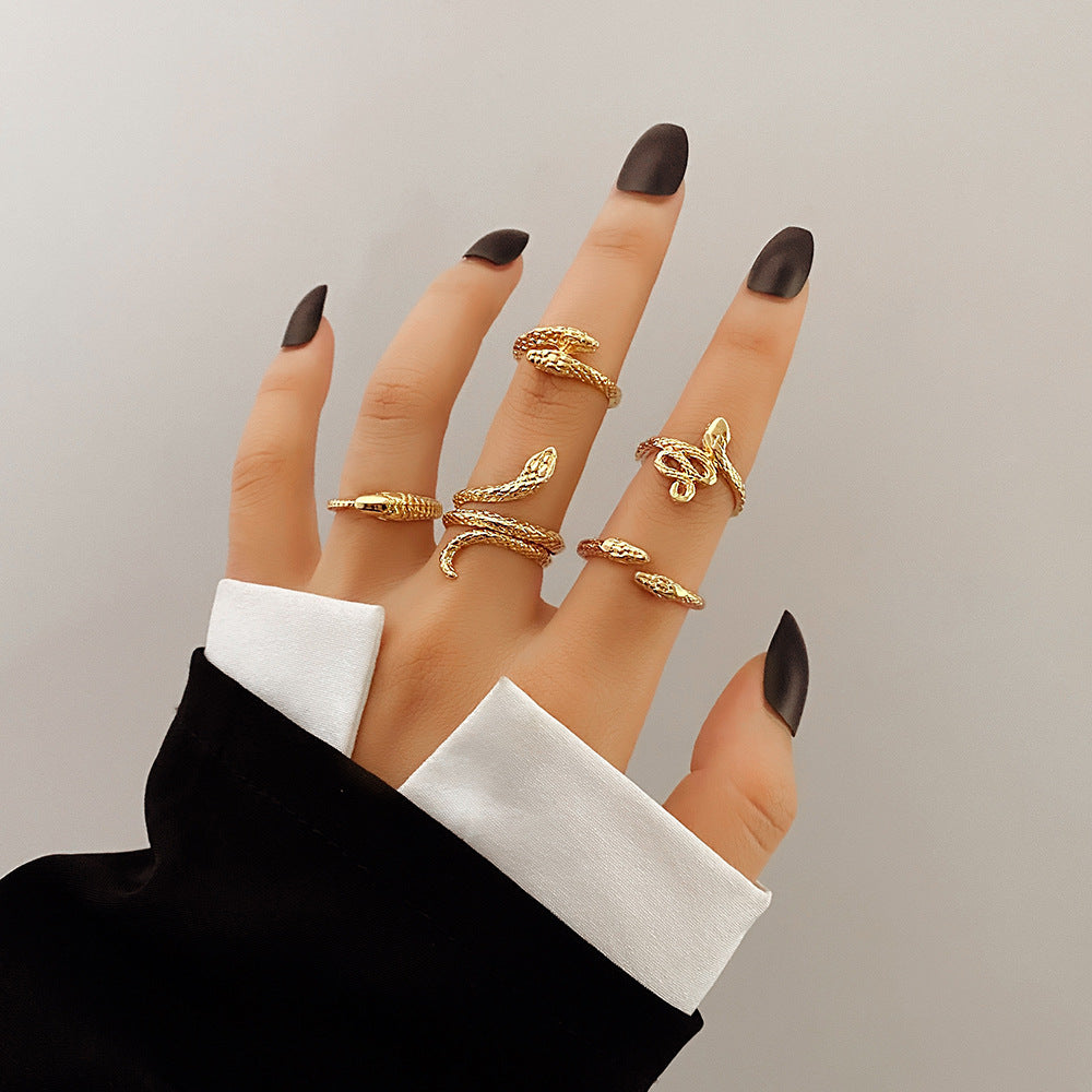 Sier Adjustable Hip Hop Index Finger Rings