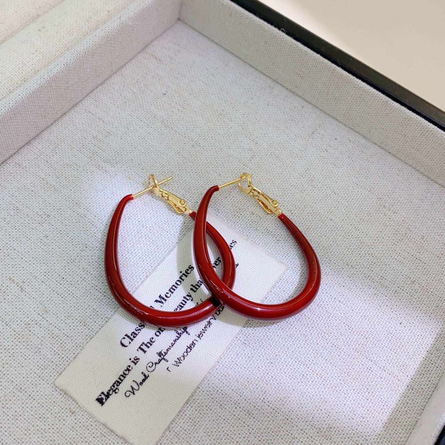 Enamel Drip Glazed Ear Mild Luxury Earrings