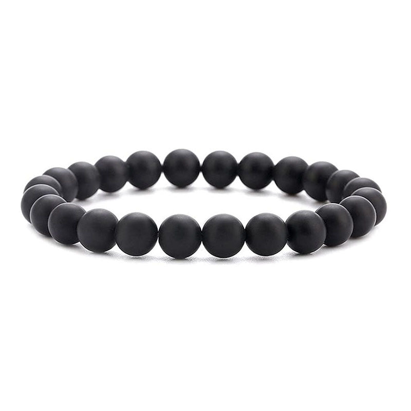 Men's Ornament Hematite Obsidian Matte Weave Vintage Bracelets