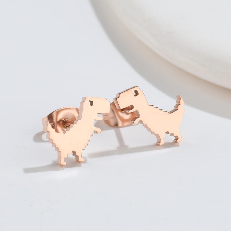 Version Dinosaur Cute Mini Animal Small Earrings