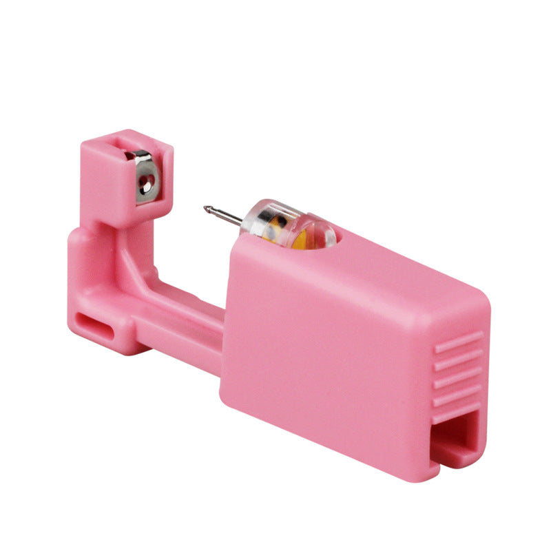 Pink Second Generation Ear Piercing Gun Shot Disposable Stud Earrings