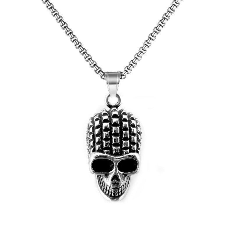 Men's Fashion Titanium Steel Double Snake Trendy Necklaces