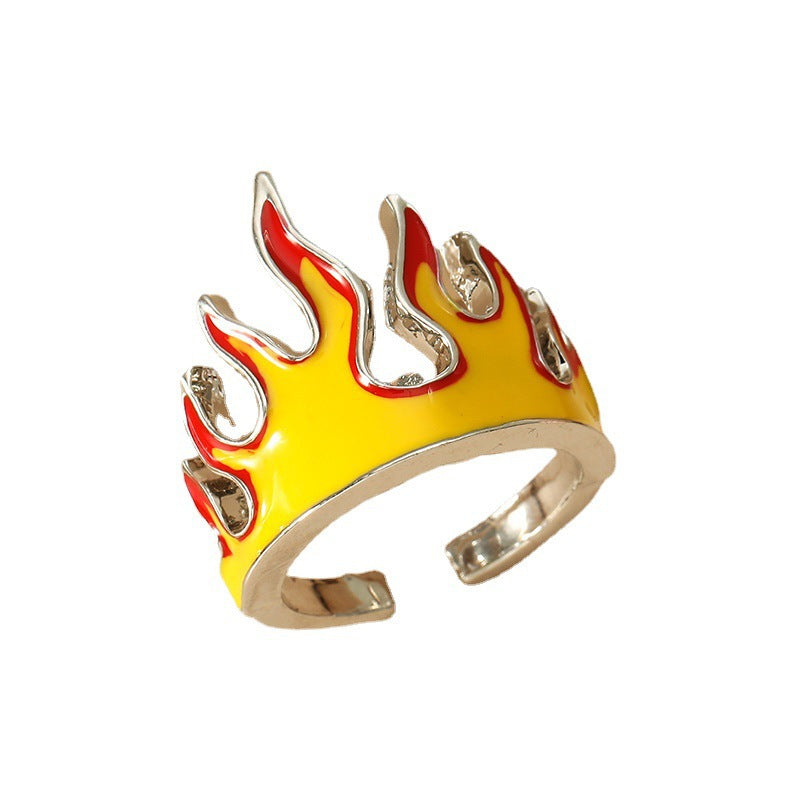 Flame Personality Hipster Hip Hop Style Rings