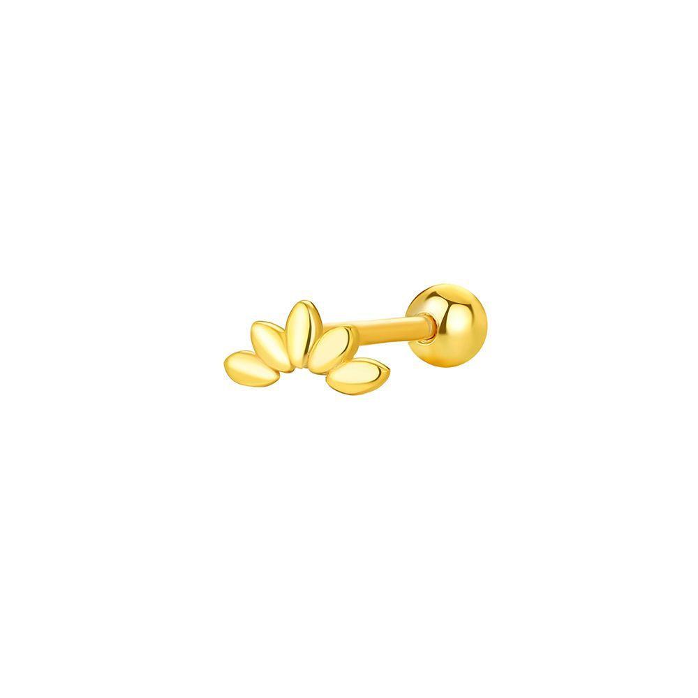 Sterling Sier Fashion Simple Zircon Geometric Ear Female Earrings