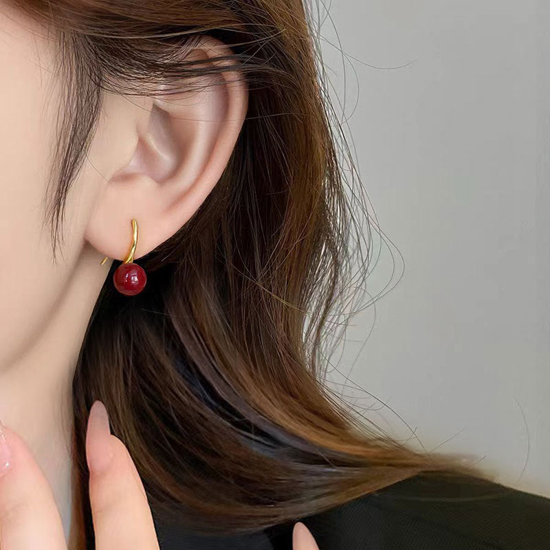 Pearl Elegant Graceful High Sense Ear Hook Earrings