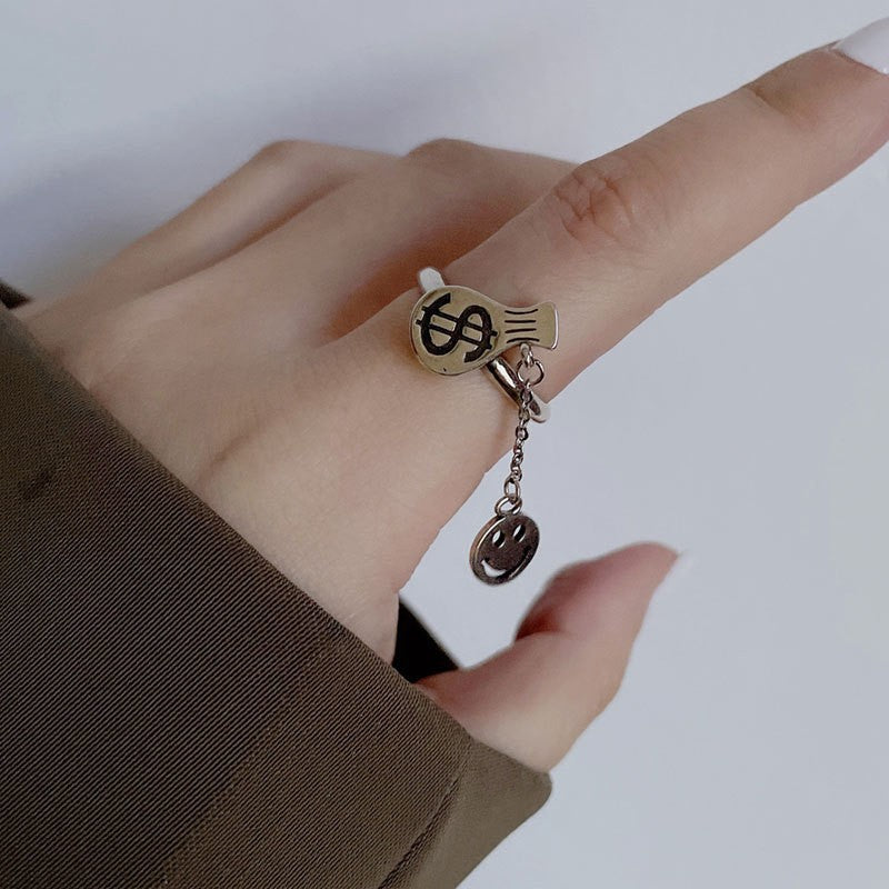 Women's Opening Adjustable Index Finger Retro High Rings