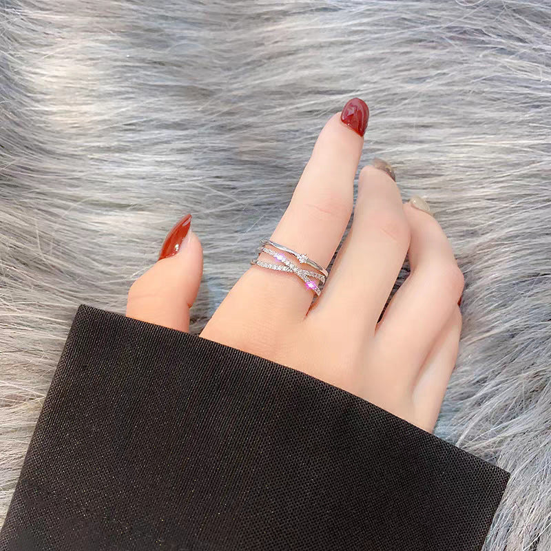 Female Minority Simple High Sense Design Rings