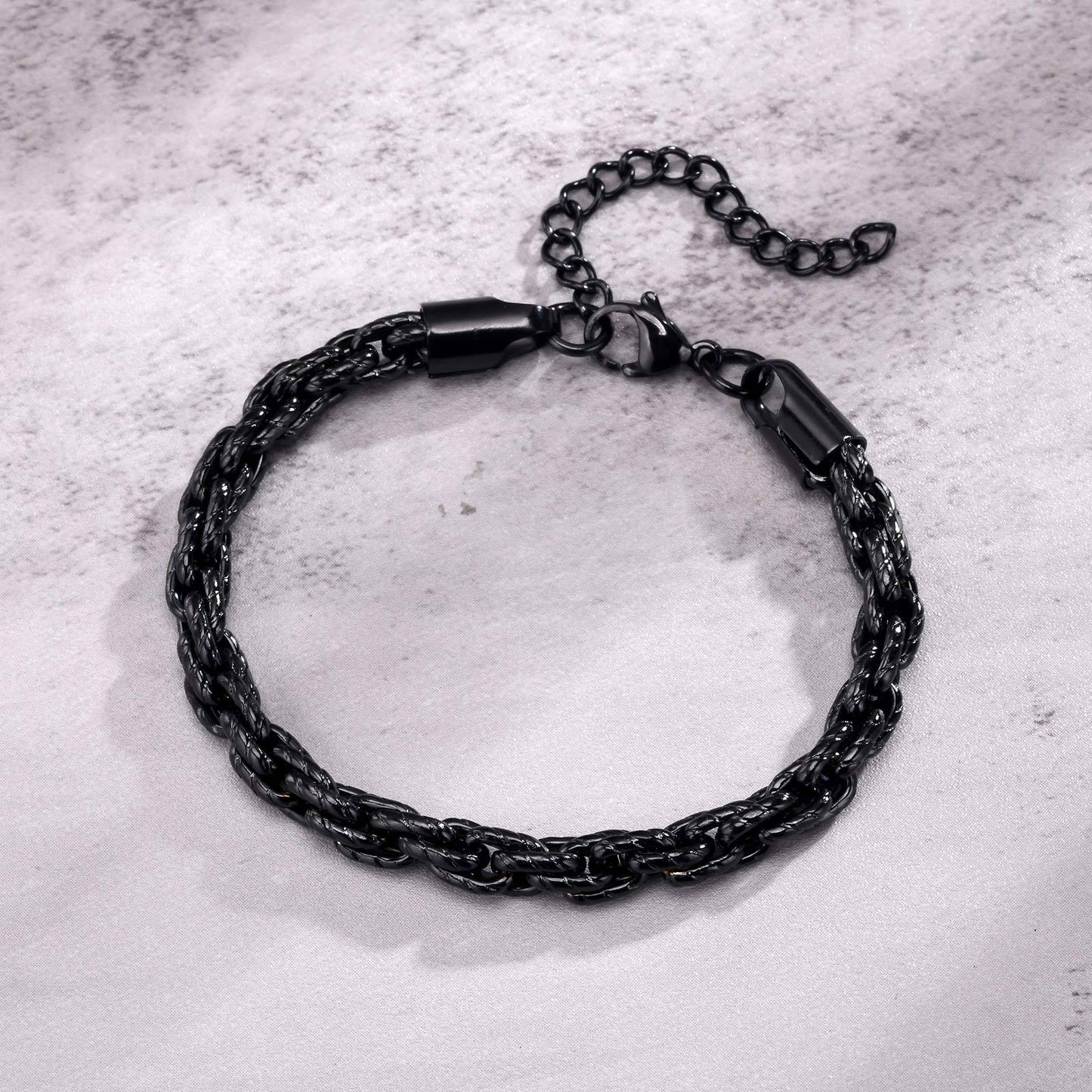 Men's Stainless Steel Handmade Chain Vintage Old Bracelets