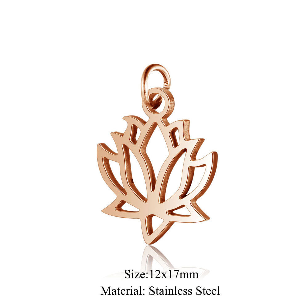 Small Five-pointed Star Elephant Cat Wings Lotus Pendants