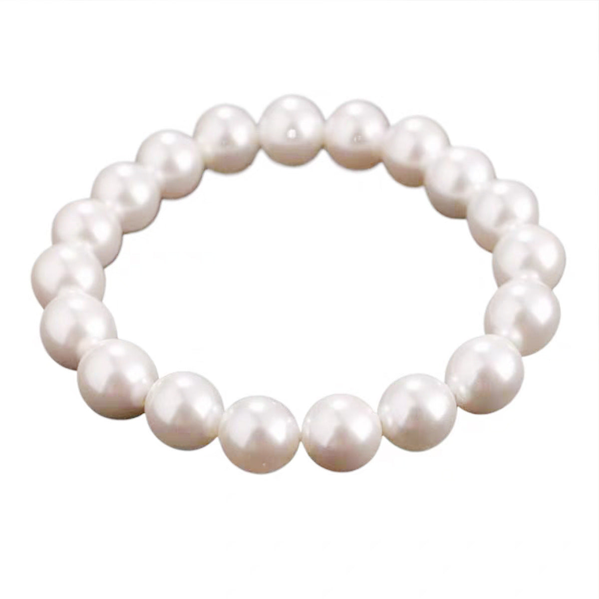 Simple Pearl Stretch Entry Lux Fashion Everyday Bracelets