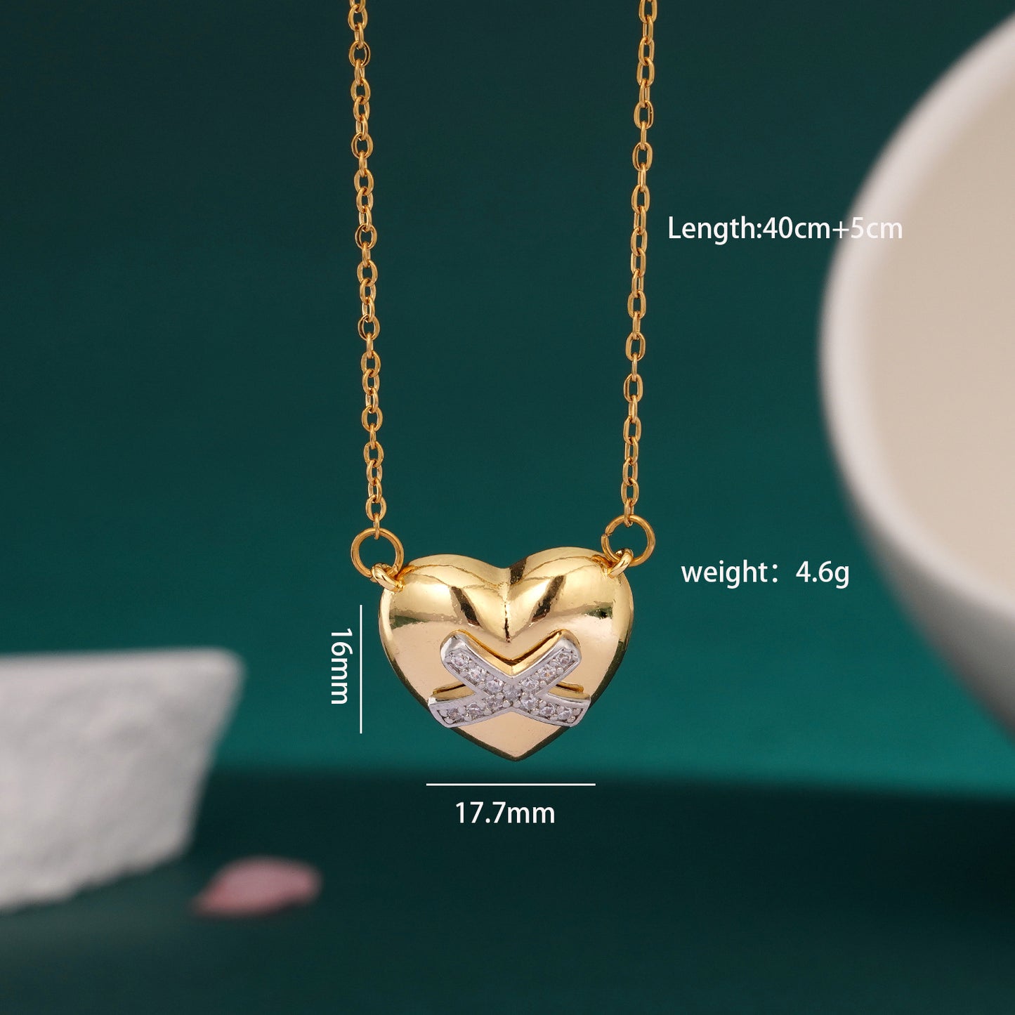 Women's Heart Butterfly Saturn Inlaid Zircon Versatile Personality Necklaces