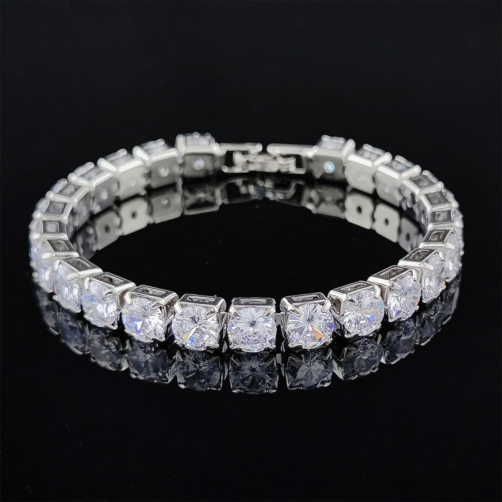 Hip Hop Tennis Zircon Female Full Bracelets
