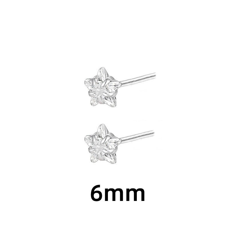 Ear Cheap Night Market Stall Five-pointed Bone Stud Earrings