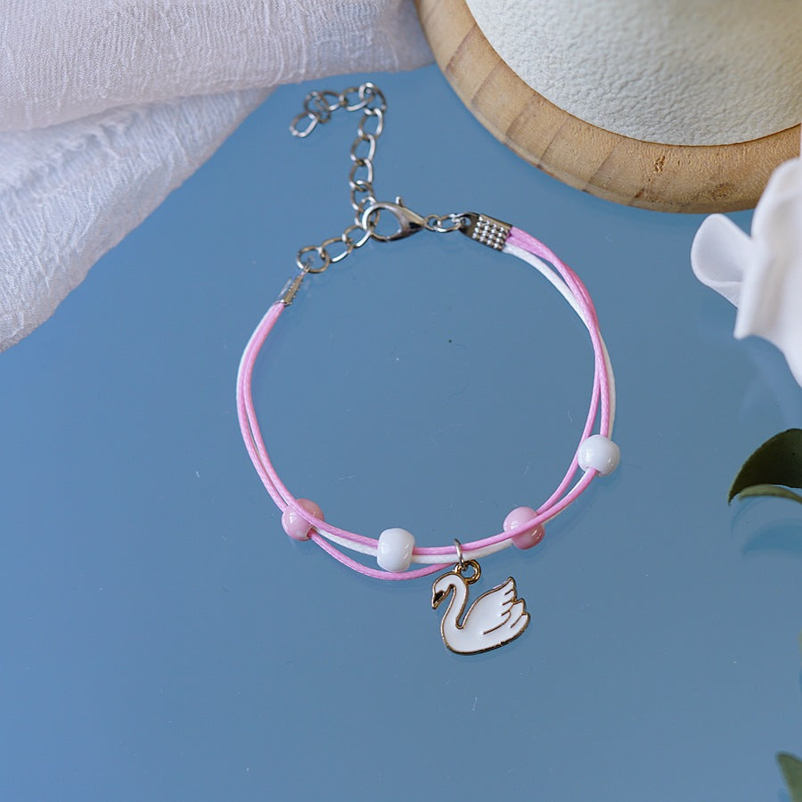 Personality Carrying Strap Unicorn Drop Oil Bracelets
