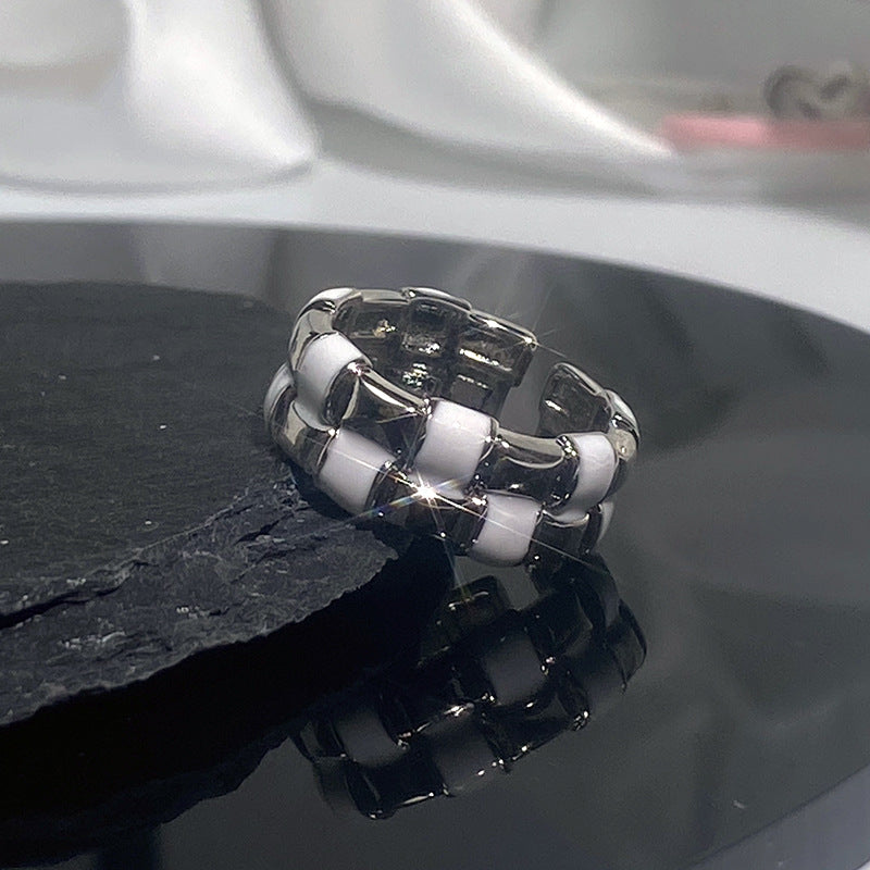 Cream Style Niche Design Personality Cartoon Creative Rings