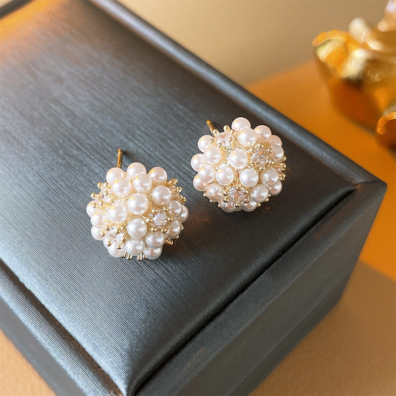 Luxury Mermaid Pearl Fashion High Sense Earrings