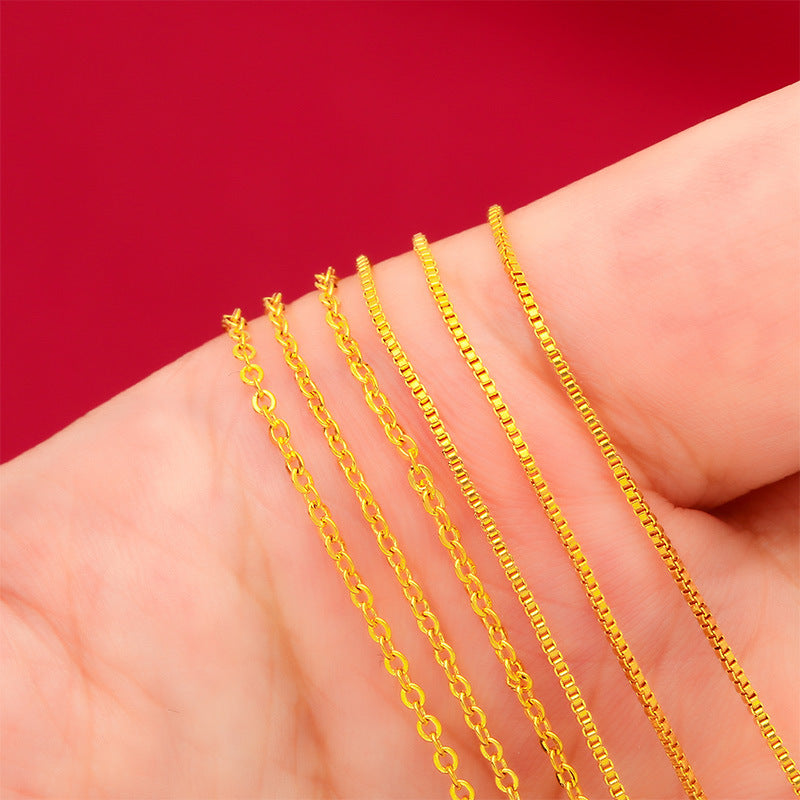 Women's Chain Doll O-shaped Universal Alluvial Gold Necklaces