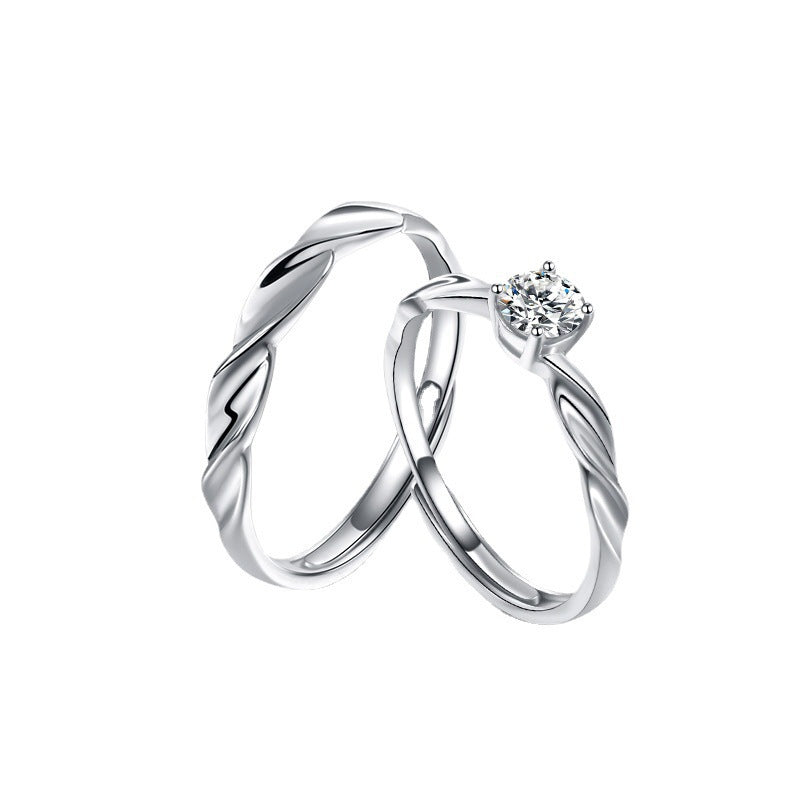 Couple Mobius Open Female Special Interest Light Ring