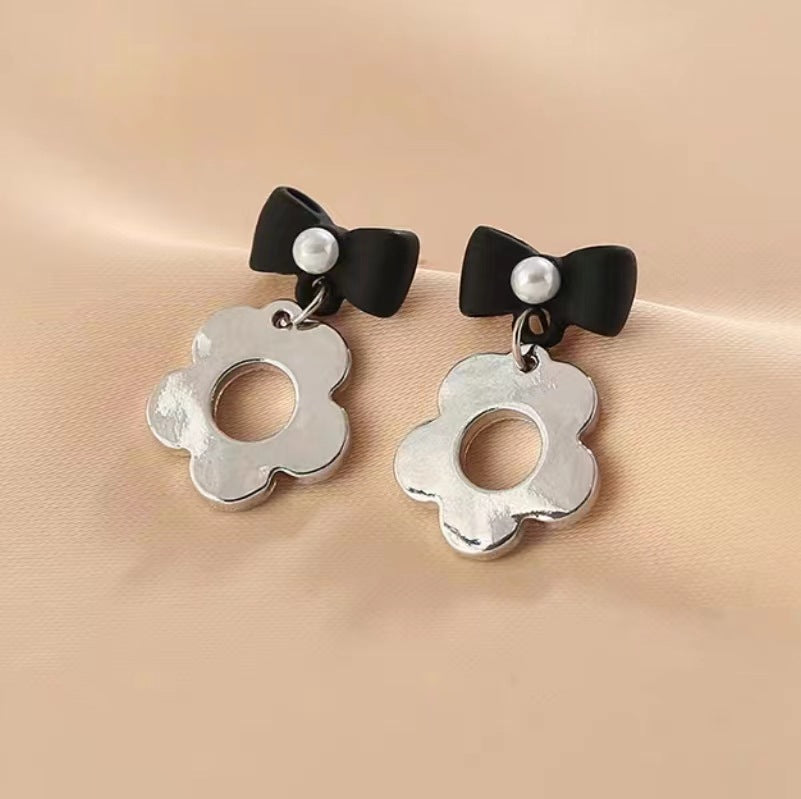 Needle Niche Love Heart Trendy Female Simple Graceful Earrings