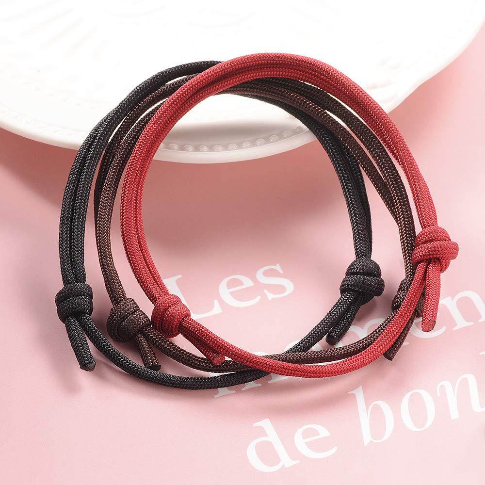 Men's Nautical Nylon Adjustable Handmade Braided Rope Bracelets