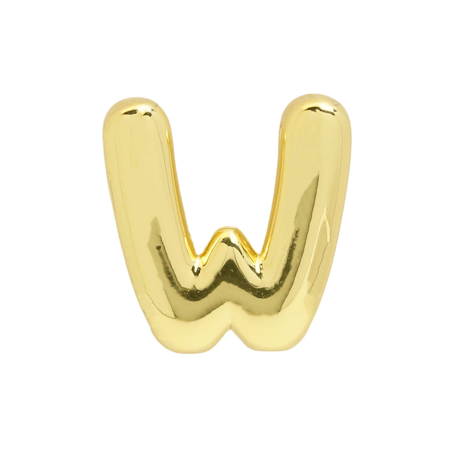 Golden Chubby Balloon Bubble Glossy Letter Bracelets