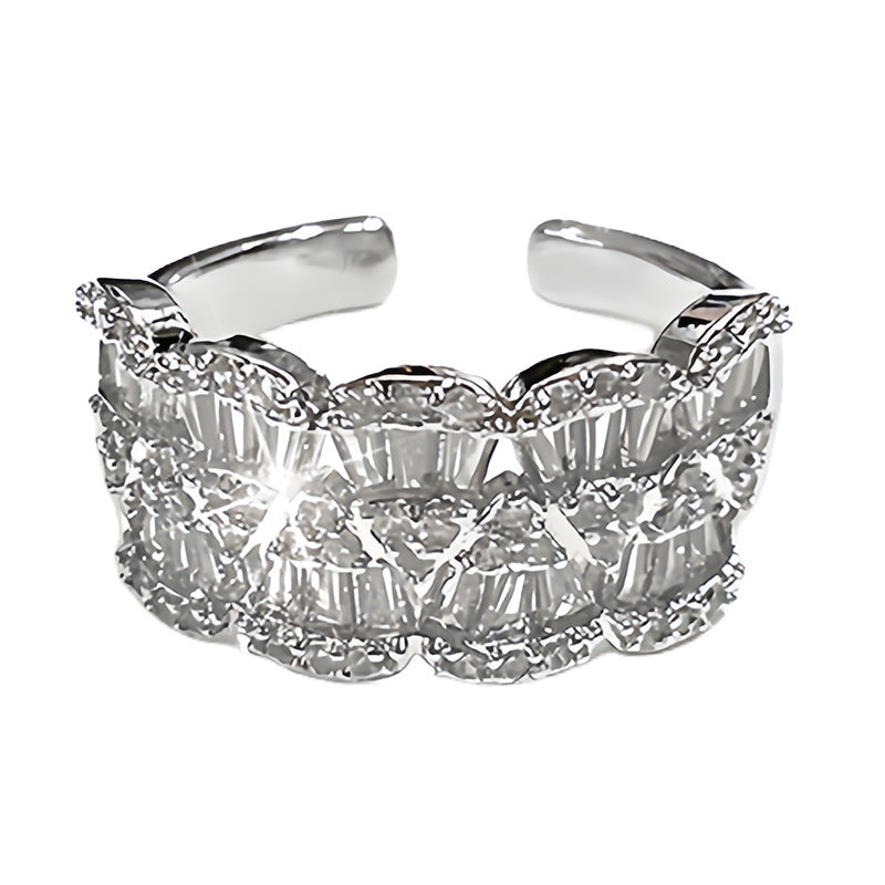 Shiny Refined Zircon Style Light Luxury Rings