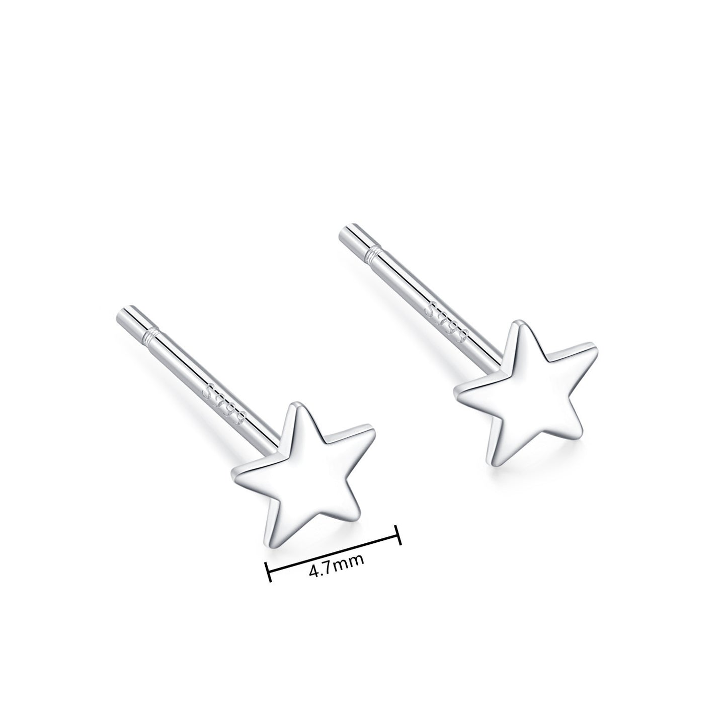 Women's Sterling Sier For Trendy One Week Small Ornament Earrings