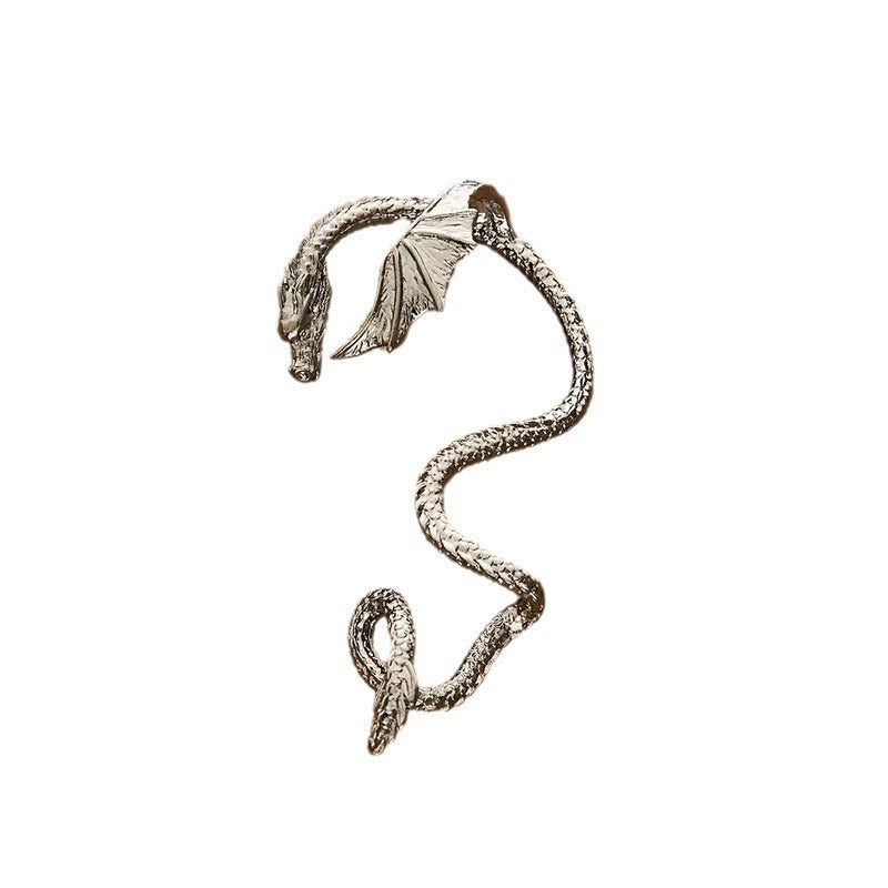 Vintage Winding Clip-on Dragon Fashion Punk Earrings