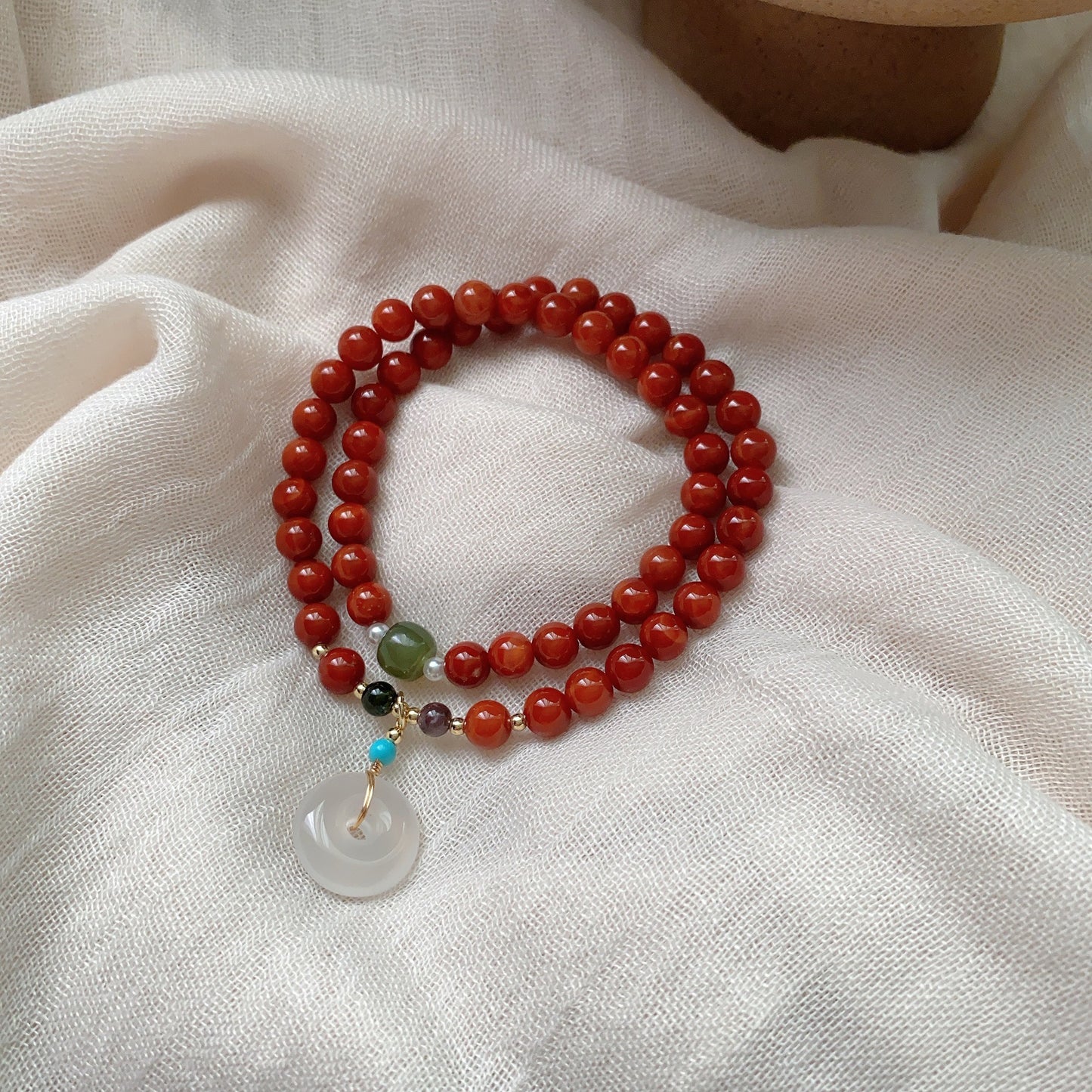 Women's Money Drawing Luck Changing Peach Retro Ethnic Style Bracelets