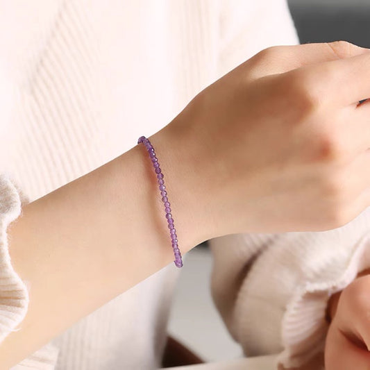 Women's Successfully Landed Natural Uruguay Amethyst Fine Bracelets