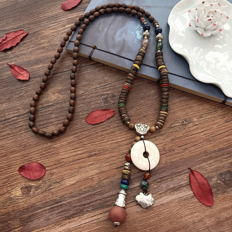 Women's & Men's Retro Ethnic Style Long Sweater Chain Necklaces