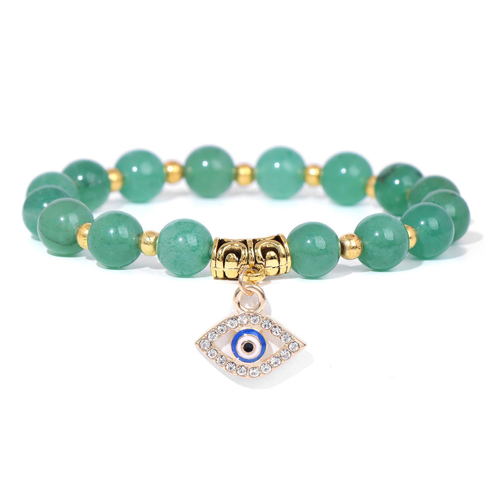 Women's & Men's Natural Stone Beads Female Devil's Eye Bracelets