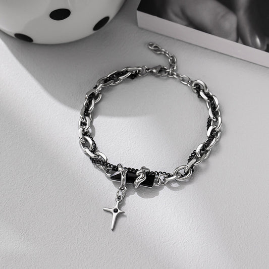 Women's & Men's Steel No Fading Cuban Link Chain Fashion Hip Bracelets