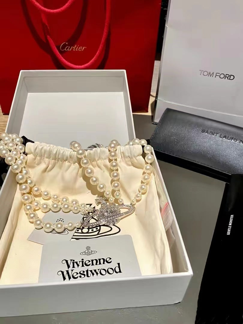 Women's Queen Mother Of The West Pearl Full Necklaces